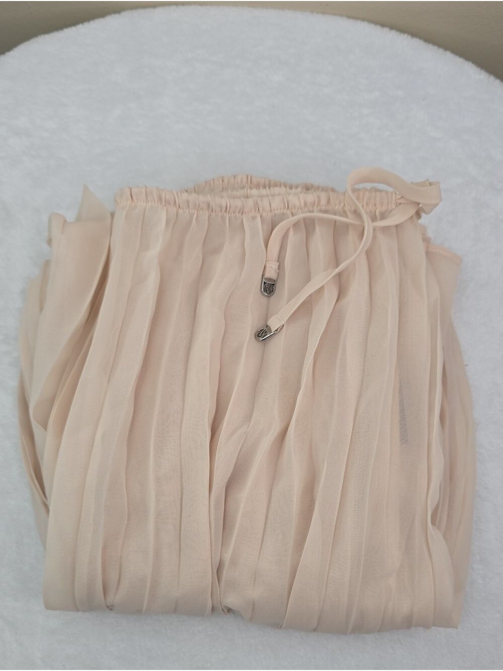 Victoria's Secret Swim Beachwear Pleated Chiffon Pants Sz Med NWT - Picture 4 of 6